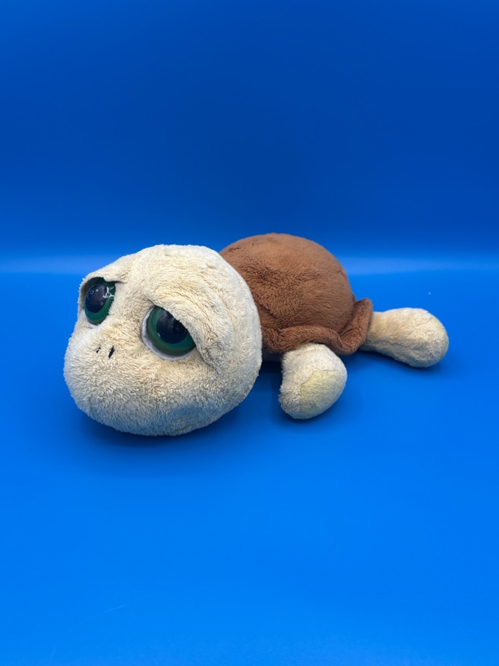 Russ Berrie Li'l Peepers Shelly Turtle Plush Big Green Eyes Stuffed Animal